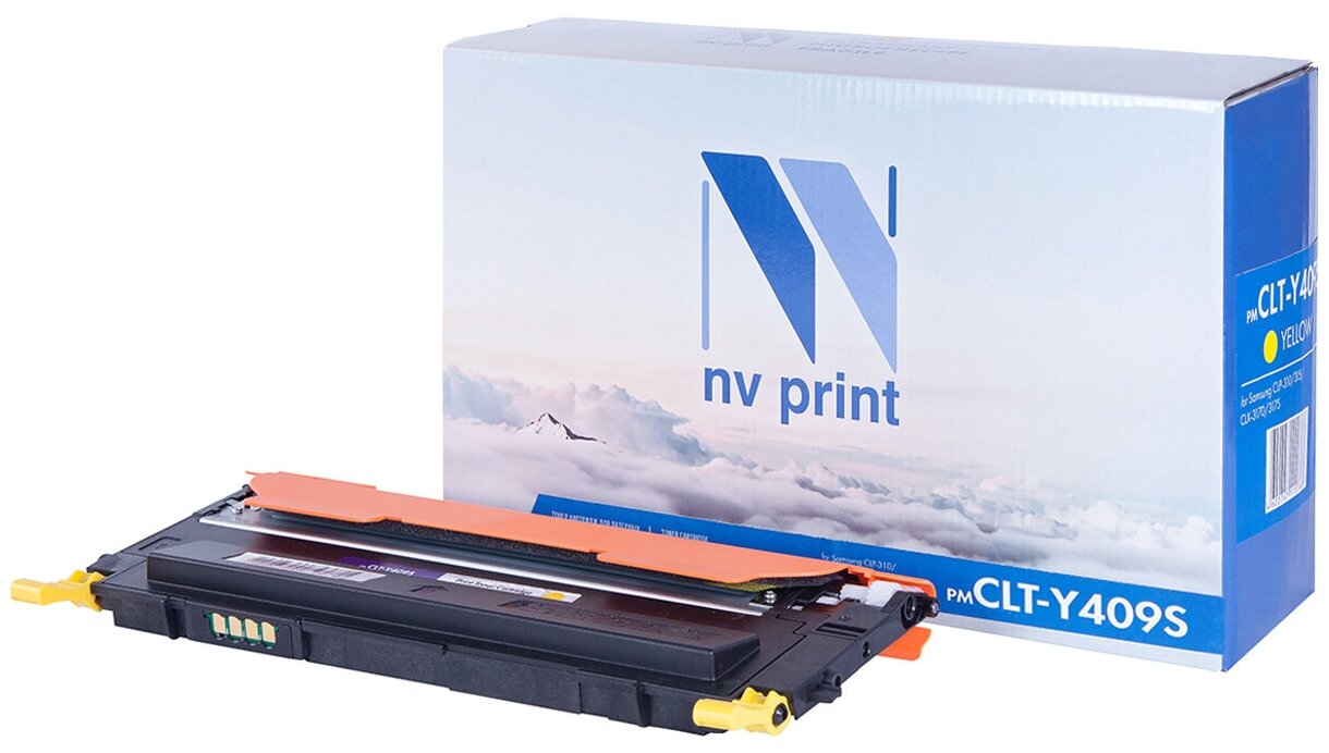 Лазерный картридж NV Print NV-CLTY409SY для Samsung CLP-310, 310N, 315 (совместимый, жёлтый, 1000 стр.)