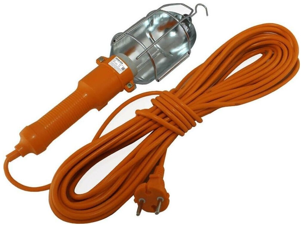 Светильник переносной TDM Electric Народный УП-2Р 60W шнур 15 метров IP20 оранжевый