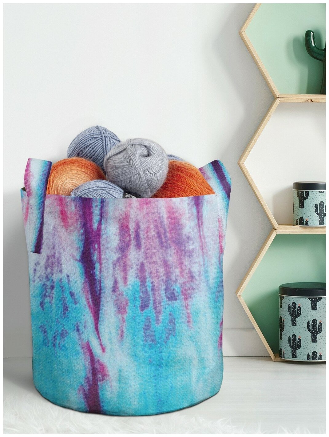 Текстильный мешок горшок для рассады и цветов, из войлока гроубэг JoyArty "Красочный купол" 19 л