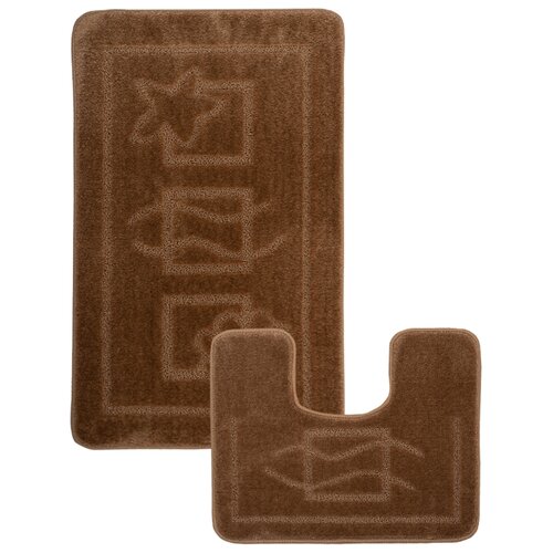 фото "коврик для ванной комнаты ""confetti"" maritime на латексной подложке 2 предмета, 50 х 80 см, 40 х 50 см",2546