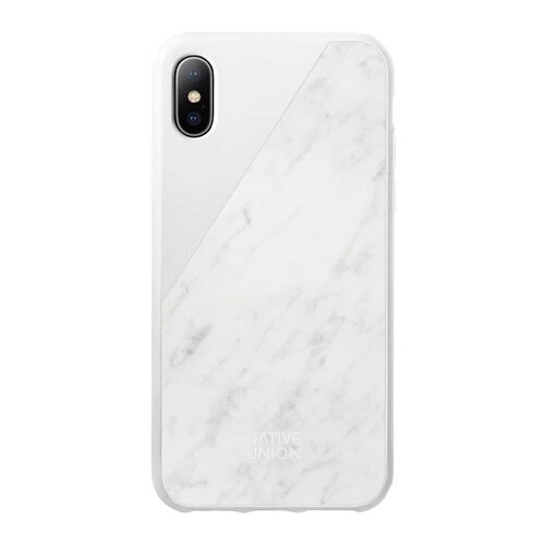фото Чехол-накладка native union clic marble для apple iphone x white