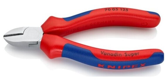 Бокорезы Knipex 7005125, хромированные, 125 mm