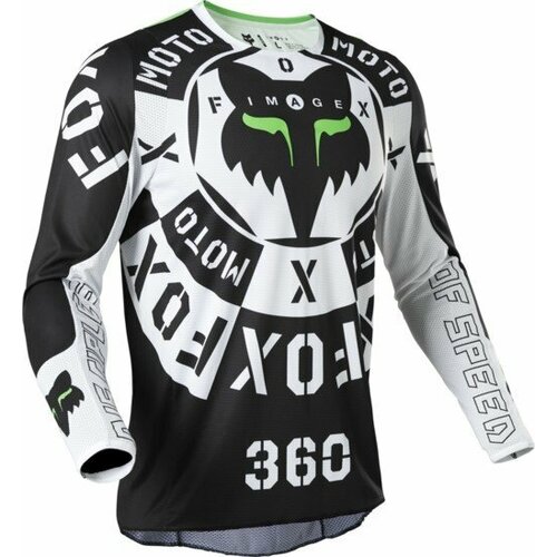 Мотоджерси Fox 360 Nobyl Jersey (Black/White, M, 2022 (28140-018-M))