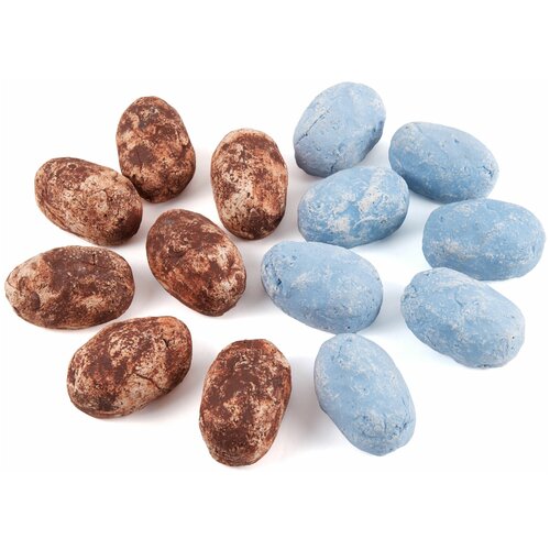 Набор Bioteplo из 14 смешанных камней для биокаминов (коричневые/синие)