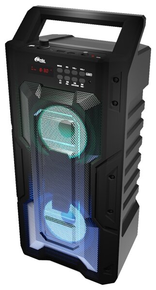 Ritmix Sp-830b black дисплей Led, эквалайзер, RGB-подсветка, до 8 часов, микрофонный вход Jack 6,3 .