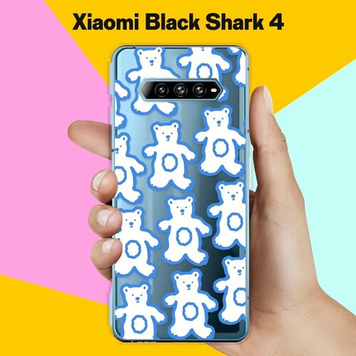 Силиконовый чехол на Xiaomi Black Shark 4 Мишки / для Сяоми Блэк Шарк 4 силиконовый чехол на xiaomi black shark 4 сяоми блэк шарк 4 мандала взрыв цвета