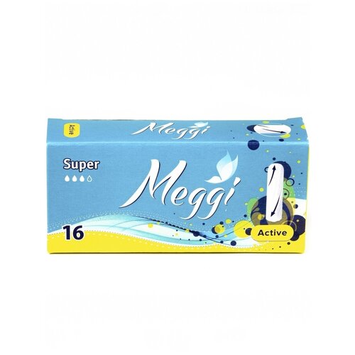 Гигиенические тампоны Meggi Active Super 16 шт.