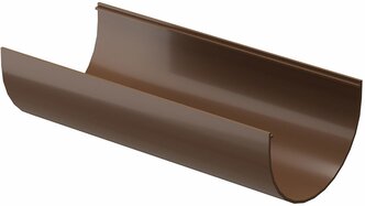 Желоб водосточный пластиковый d120 мм 3 м Docke Standard коричневый RAL 8017