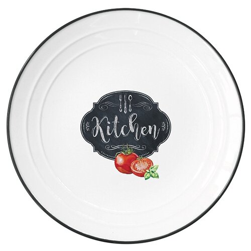 фото Тарелка easy life "кухня в стиле ретро" без инд. упаковки, фарфор, 21.5 см (el-r1623_kibk)