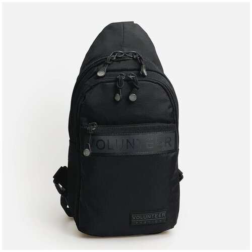 Рюкзак на 1 плечо VOLUNTEER, VA-1676-03 black (18*36*9,5)