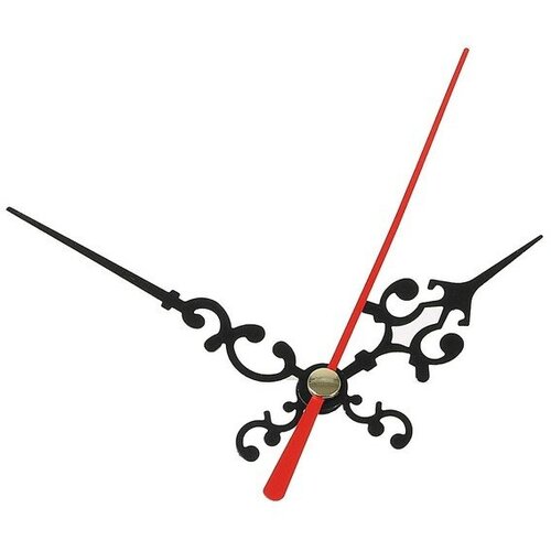 Комплект из 3-х стрелок для часов, черные, резные 50/68 (1045) (фасовка 100 наборов) (100 набор)