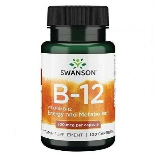 Vitamin B-12, 500 мкг, 90 г, 100 шт.