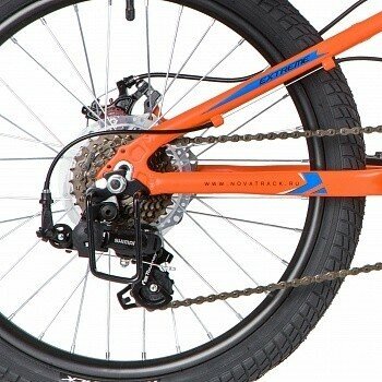 Велосипед для подростков NOVATRACK EXTREME 20 оранжевый (20AH7D. EXTREME. OR20)