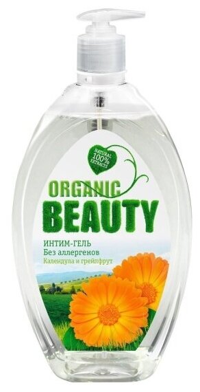 Средство для интимной гигиены Organic Beauty Календула и грейпфрут, 500 мл