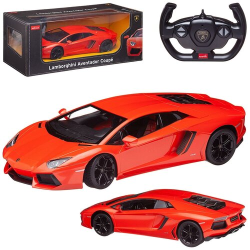 Машина р у 1:14 Lamborghini Aventador LP 700-4, цвет красный, звуковые эффекты, 2 скорости 43000OR