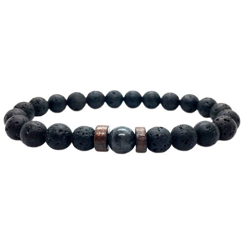 фото Браслет из бусин dg jewelry dg-b001a-2 с вулканической лавой, агатом