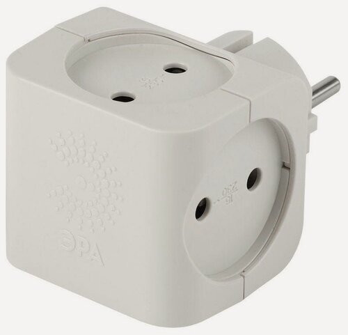 Изображение товара Разветвитель 4-м без заземл. 16А IP20 SP-4-W бел. Эра Б0005103