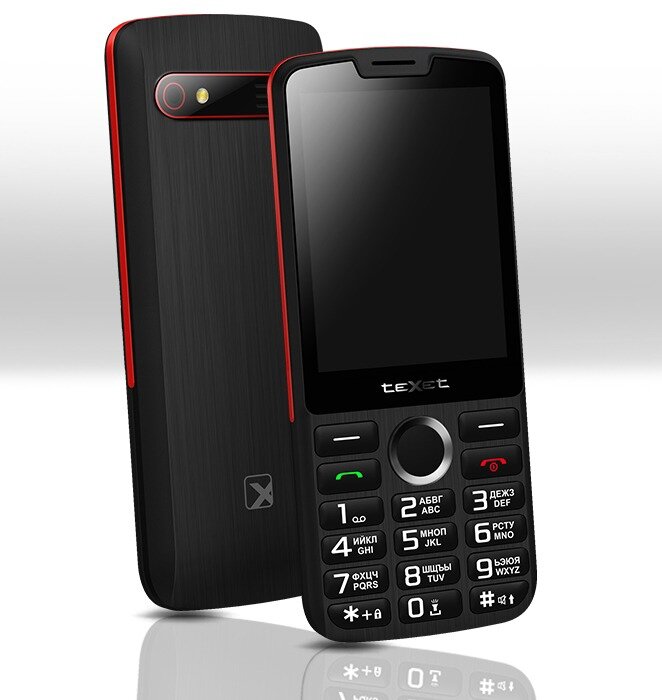 Телефон Texet TM-308 Black Red - фото №5
