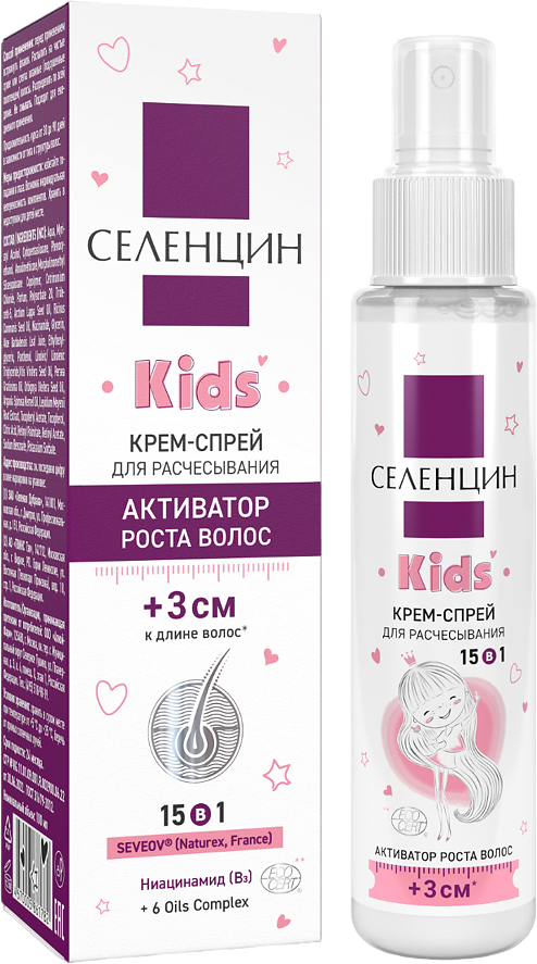 Селенцин Kids крем-спрей 15 в 1 Активатор роста волос 100 мл 1 шт