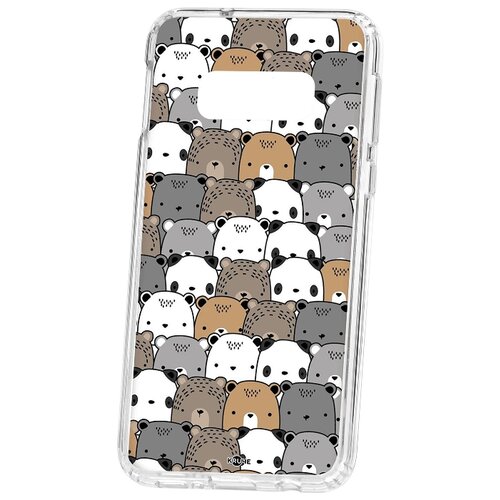 фото Чехол-накладка samsung galaxy s10e kruche print медвежата