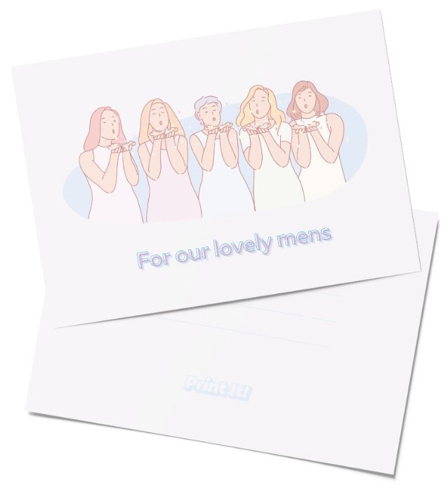 Открытка Print it! "For our lovely mens" — фото 1