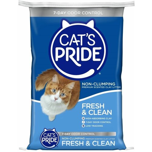 Впитывающий премиум наполнитель Cat's Pride ароматизированный Fresh&Clean 10 л, 4,5 кг, США