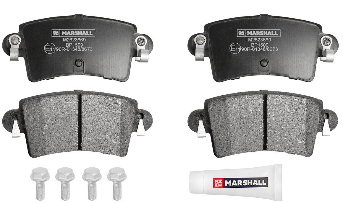 Тормозные колодки дисковые задние MARSHALL M2623669 для Opel Movano (X70) 98- Renault Master II 98- // кросс-номер TRW GDB1470