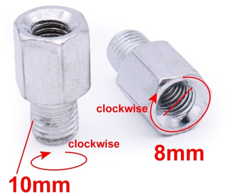 Переходники для мото зеркал M10-М8mm 2шт.