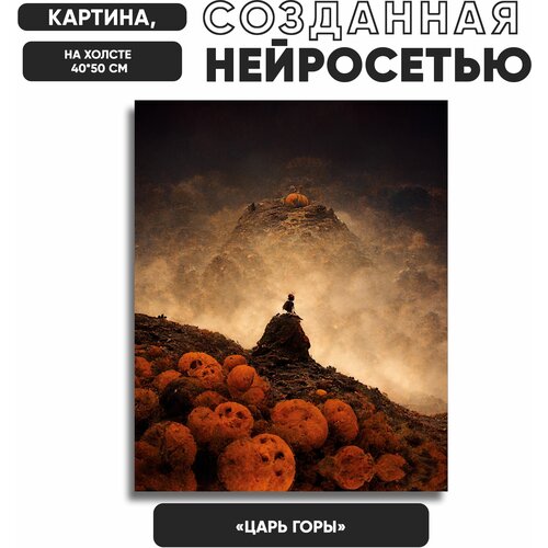 Нейро-арт/ Картина, созданная нейросетью / На холсте 40х50см, 