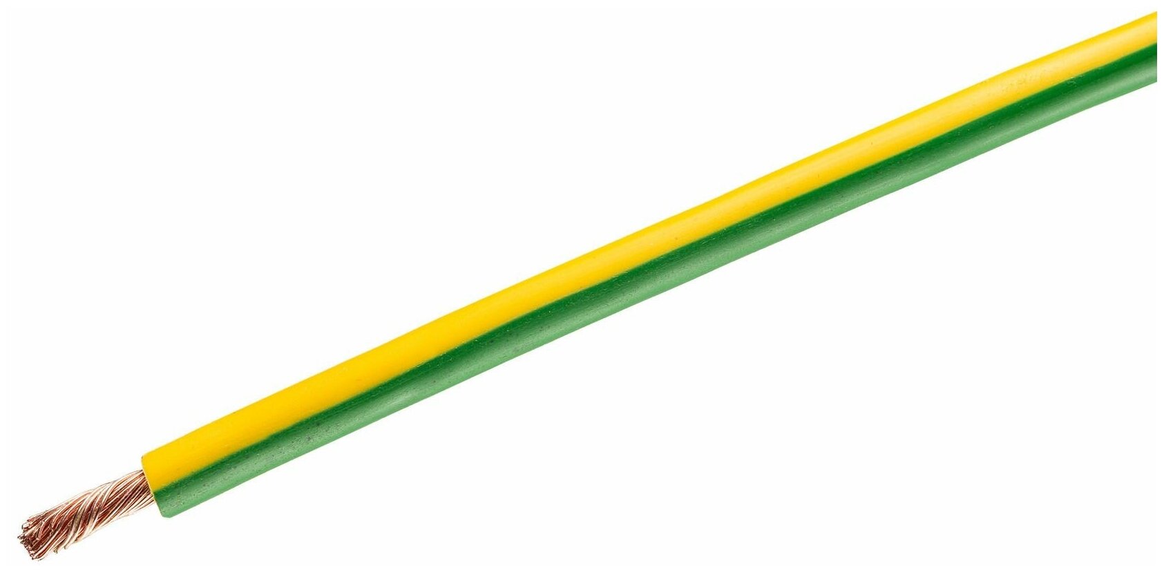 Кабель Камкабель пугвнг(А)-LS 1x6 мм на отрез цвет желто-зеленый