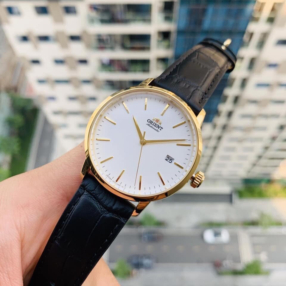 Наручные часы ORIENT, коричневый/золотой/белый — фото 1