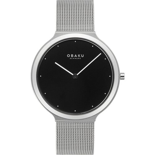 фото Наручные часы obaku, серебряный, черный