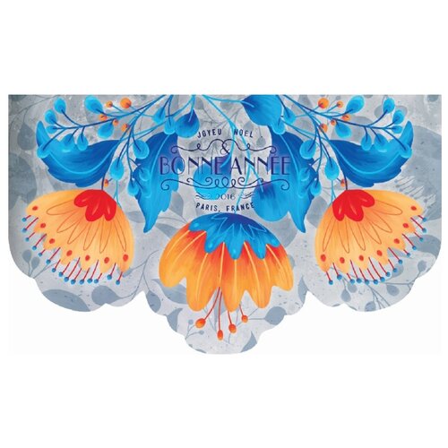 фото B'home придверный коврик 45x75 см, мультицвет, ff 003 b.home