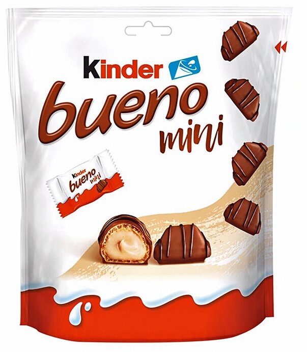 Вафельные батончики Kinder Bueno Mini (Германия), 108 г