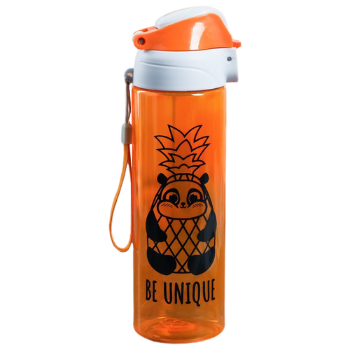 фото Бутылка для безалкогольных напитков, для воды komandor панда 0.7 пластик оранжевый