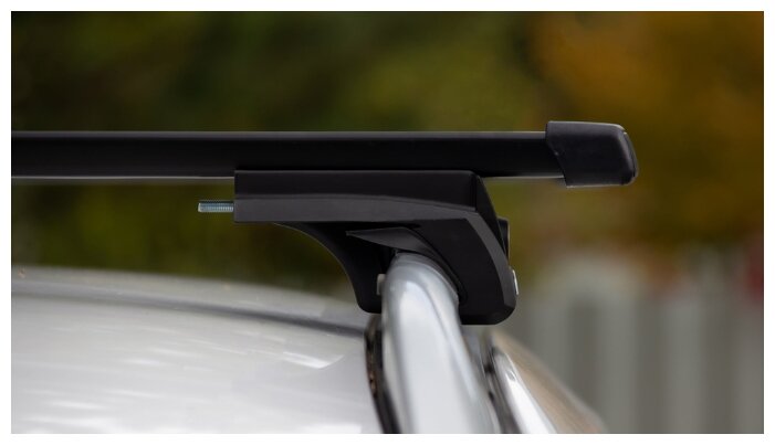 Багажник на крышу LUX элегант с замками прямоугольные дуги 13м на Ситроен С4 Гранд Пикассо 2006-2013 арт:21233-13