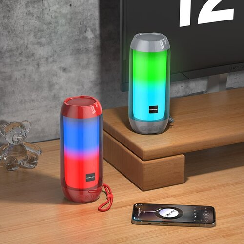 Портативная колонка Borofone BR25 Crazy sound colorful luminous BT speaker, red