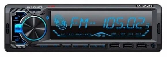 Автомагнитола Soundmax SM-CCR3182FB (черный)