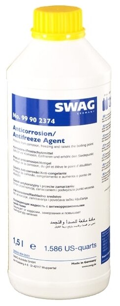 Антифриз Swag Желто-Зеленый G11 1.5Л Swag арт. 99902374