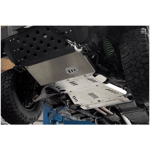 Защита картера двигателя и КПП BMS Тойота Тундра 2007-2021 алюминий 5мм