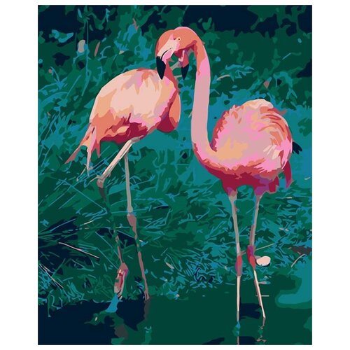 Картина по номерам Розовые фламинго, 40x50 см картина по номерам w 192 розовые фламинго 80х80