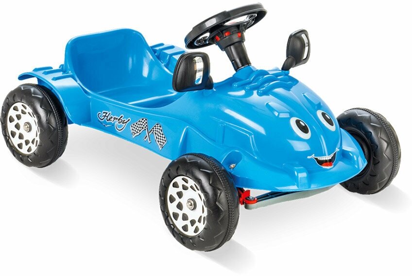 Детская педальная машина Pilsan Herby Car голубой
