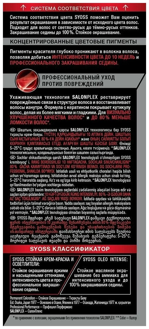 Краска для волос Syoss 9-5 Жемчужный блонд, 115 мл - фото №12