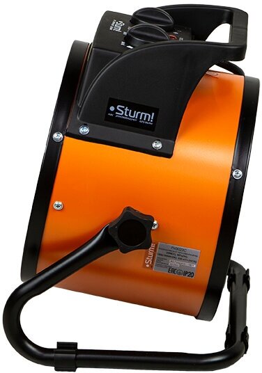 Тепловентилятор Sturm! FH3022C, 3 кВт, 30 м², черный/оранжевый - фото №2