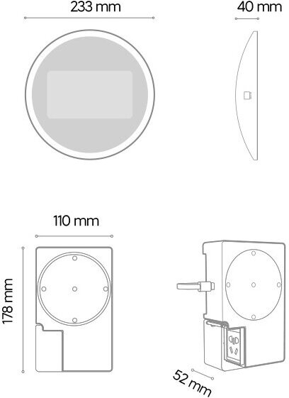 Умное зеркало с магнитным основанием Xiaomi Raysgem Smart Bathroom Mirror Smart Edition (RC070XY1) - фотография № 7