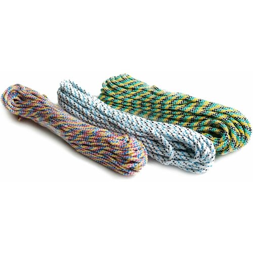 шнур яхтенный полипропиленовый плетеный 10мм 50м Плетеный полипропиленовый шнур, 24-прядный, моток, 12мм х 50м Эбис 00015