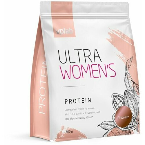 Протеиновый коктейль VPLAB Ultra Women’s Protein, контроль веса, порошок, 500 г, шоколад протеиновый коктейль weider protein 80 plus порошок 500 г шоколад