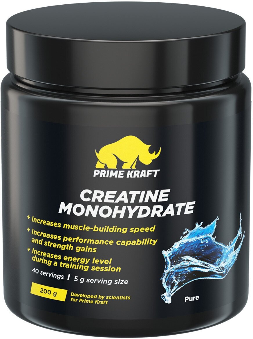 PrimeKraft Creatine Monohydrate 100%, 200 г, вкус: нейтральный