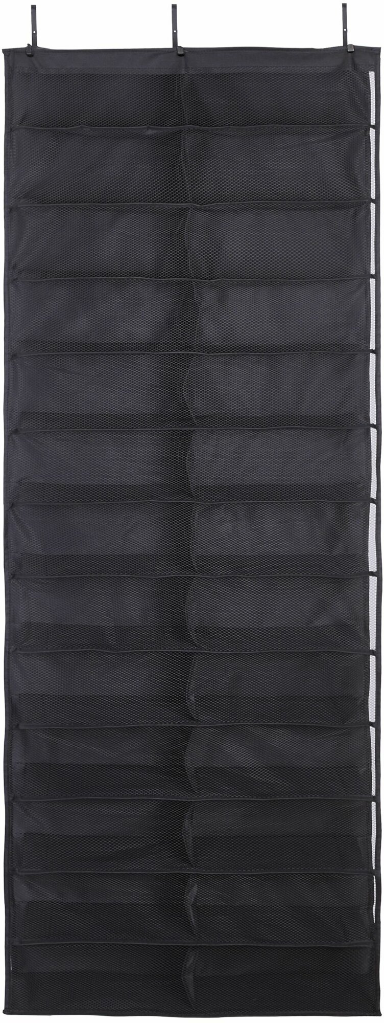 Органайзер для обуви подвесной Spaceo 59x15.2x160 см полиэстер цвет чёрный