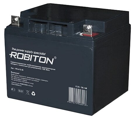 Robiton Аккумуляторная батарея Robiton VRLA 12В 45Aч (VRLA12-45)
